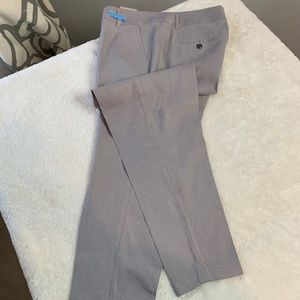 Gray cropped pants that are ready for a new home